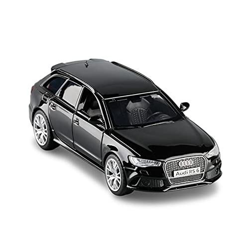 Miniatur Motorfahrzeug-Modelle Für Audi RS6 Zurückziehen 1 36 Spielzeuglegierung Diecast Metal Auto Modellsammlung Simulation Auto Fertigmodell(Schwarz) von BMAONZ
