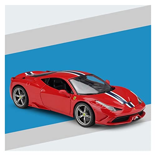 Miniatur Motorfahrzeug-Modelle Für Ferrari SF90Spider Cabrio Sportwagen Simulation Legierung Full Door Scale Car Collection Modell 1 18 Fertigmodell(10) von BMAONZ
