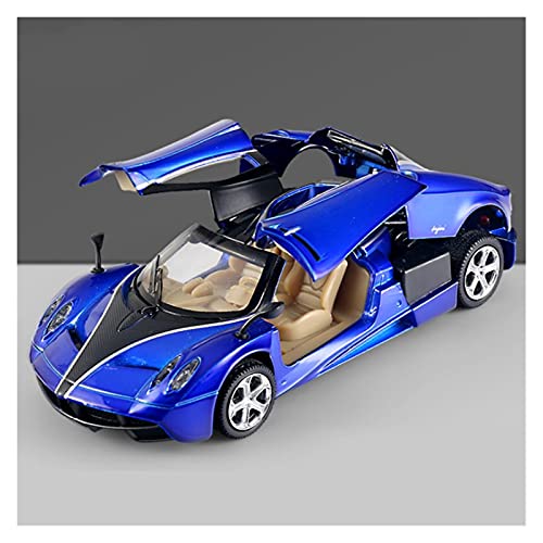 Miniatur Motorfahrzeug-Modelle Für Pagani Huayra Zonda Supercar Zurückziehen Von Sound Und Licht 1 32 Spielzeug Diecast Alloy Metal Model Fertigmodell(Blau) von BMAONZ