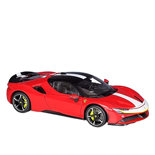 Miniatur Motorfahrzeug-Modelle Für SF90 kann Stradale Assetto Fiorano Simulationslegierung die Tür öffnen Maßstab Auto Fertigmodell 1 18 Fertigmodell(Taglia unica) von BMAONZ