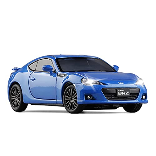 Miniatur Motorfahrzeug-Modelle Für Subaru 2019 BRZ Sound and Light 1 32 Kinderspielzeug Diecast Alloy Metal Car Model Collection Fertigmodell(Blau) von BMAONZ