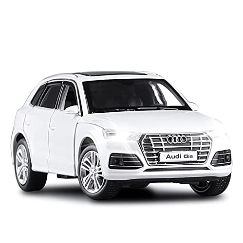 Miniatur Motorfahrzeug-Modelle Legierung Modellauto Sammlung Spielzeug 1 32 Simulation Original Für Audi Q5 SUV Sound Und Licht Diecast Car Fertigmodell(White-a) von BMAONZ