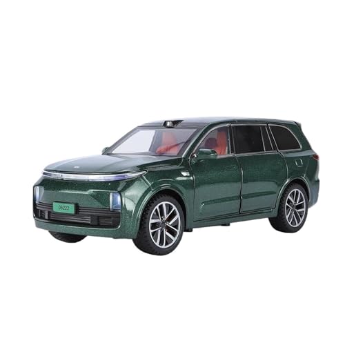 Miniatur Motorfahrzeug-Modelle Legierungsautomodell 1 24 Für Ideal L9 Druckgussmodellsimulation Mit Ton Und Licht Pullback-Spielzeug Fertigmodell(Grün) von BMAONZ