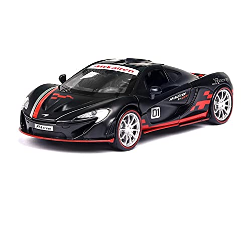 Miniatur Motorfahrzeug-Modelle Maßstab 1 32 Automodell Für McLaren 600lt P1 650s Zurückziehen Sound Und Leichtmetall Diecast Simulation Auto Spielzeugauto Fertigmodell(Black-b) von BMAONZ