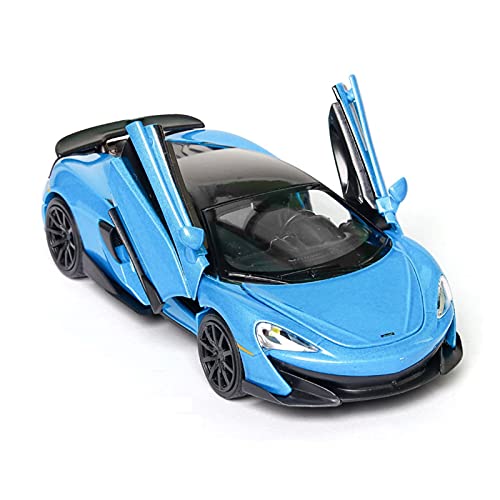 Miniatur Motorfahrzeug-Modelle Maßstab 1 32 Automodell Für McLaren 600lt P1 650s Zurückziehen Sound Und Leichtmetall Diecast Simulation Auto Spielzeugauto Fertigmodell(Blue-a) von BMAONZ