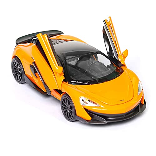 Miniatur Motorfahrzeug-Modelle Maßstab 1 32 Automodell Für McLaren 600lt P1 650s Zurückziehen Sound Und Leichtmetall Diecast Simulation Auto Spielzeugauto Fertigmodell(Yellow-a) von BMAONZ