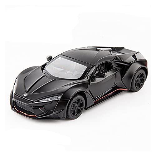Miniatur Motorfahrzeug-Modelle Maßstab 1 32 Automodell Für W Motors Lykan FENYR Legierung Diecast Simulation Auto Spielzeugauto Kind Fertigmodell(Schwarz) von BMAONZ