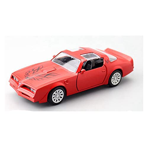 Miniatur Motorfahrzeug-Modelle Maßstab 1 36 Diecast Alloy Metal Collection Sportwagenmodell Für Pontiac 1978 Firebird Toys Vehicle Fertigmodell(Rot) von BMAONZ