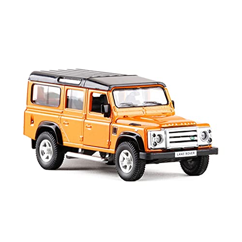Miniatur Motorfahrzeug-Modelle Maßstab 1 36 Hohe Nachahmung Legierung Modellauto Für Land Defender SUV Zurückziehen Metall Auto Spielzeug Diecast Auto Fertigmodell(Orange-b) von BMAONZ