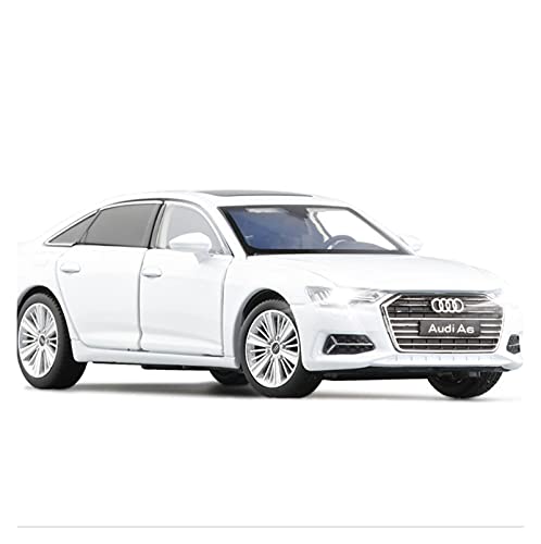 Miniatur Motorfahrzeug-Modelle Modellauto 1 32 Legierung Für Audi A6 Sound and Light Modell Diecast Spielzeugauto Simulation Sammlung Spielzeugfahrzeug Fertigmodell(White) von BMAONZ