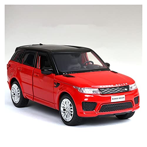 Miniatur Motorfahrzeug-Modelle Modellauto 1 32 Legierung Für Land-Rover Range Rover Sound Und Licht Modell Diecast Auto Simulation Sammlung Spielzeug Fertigmodell(Rot) von BMAONZ