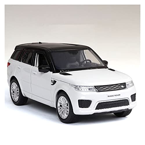 Miniatur Motorfahrzeug-Modelle Modellauto 1 32 Legierung Für Land-Rover Range Rover Sound Und Licht Modell Diecast Auto Simulation Sammlung Spielzeug Fertigmodell(White) von BMAONZ