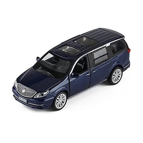 Miniatur Motorfahrzeug-Modelle Simulationsautomodell 1 32 Alloy Diecast Automodell Für Buick GL8 ES Sound Und Leichtmetall Fertigmodell(Blue-a) von BMAONZ
