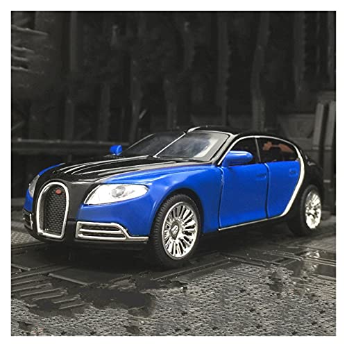 Miniatur Motorfahrzeug-Modelle Simulationsautomodell 1 32 Alloy Diecast Car Für Bugatti Galibier Sportwagen Zurückziehen Von Sound Und Licht Fertigmodell(Blau) von BMAONZ