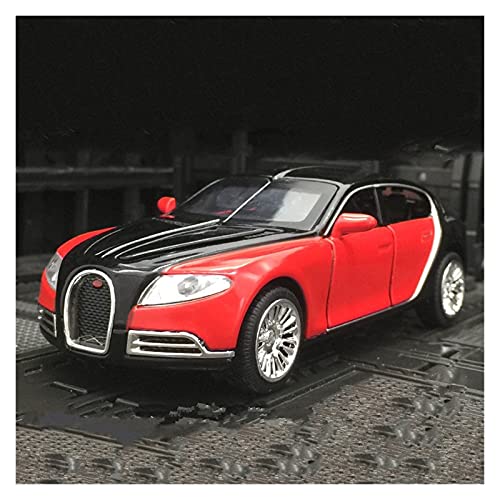Miniatur Motorfahrzeug-Modelle Simulationsautomodell 1 32 Alloy Diecast Car Für Bugatti Galibier Sportwagen Zurückziehen Von Sound Und Licht Fertigmodell(Rot) von BMAONZ