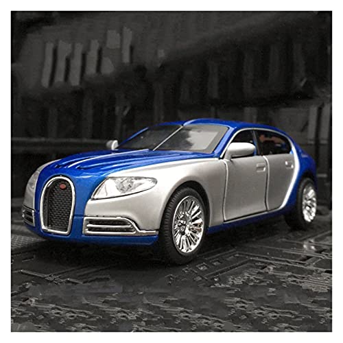 Miniatur Motorfahrzeug-Modelle Simulationsautomodell 1 32 Alloy Diecast Car Für Bugatti Galibier Sportwagen Zurückziehen Von Sound Und Licht Fertigmodell(Silber) von BMAONZ