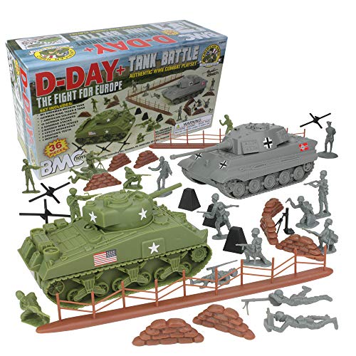 BMC Panzerschlacht am Tag des Zweiten Weltkriegs - 36 Teile aus Kunststoff für Männer BMC Panzerschlacht am Tag des Zweiten Weltkriegs - 36 Teile aus Kunststoff für Männer von BMC Toys
