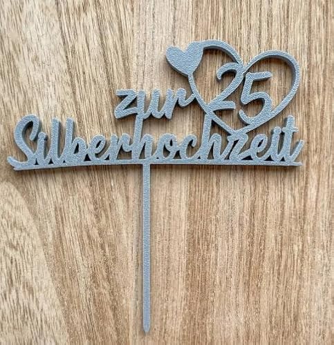 Tortendekoration zur Silberhochzeit von BMGRKYQX