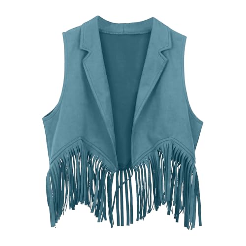 BMKKTOP weste baby kostüm für kinder jeansweste herren disco outfit damen 80er jahre schlager mexikanisches kleid schlaghose westen mädchen von BMKKTOP