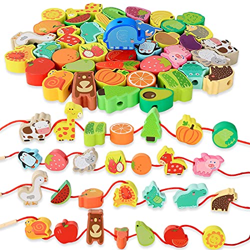 BMTOYS Lernspielzeug aus Holz, Montessori, zum Einfädeln, Lernspielzeug für Kinder ab 3 Jahren, Kleinkinder, Vorschulaktivitäten, Spielzeug für Kleinkinder, Jungen, Mädchen BMTOYS Lernspielzeug aus Holz, Montessori, zum Einfädeln, Lernspielzeug für Kinder ab 3 Jahren, Kleinkinder, Vorschulaktivitäten, Spielzeug für Kleinkinder, Jungen, Mädchen von BMTOYS