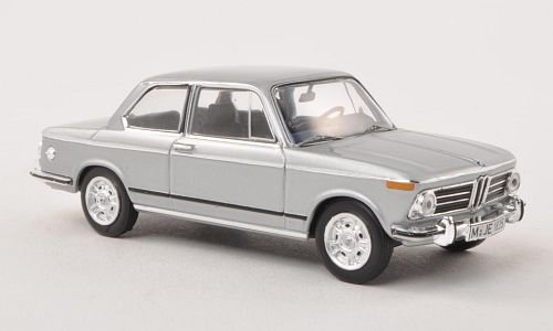 BMW 2002 tii, silber-grau , 1972, Modellauto, Fertigmodell, IXO 1:43 von BMW
