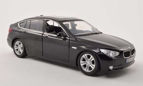 BMW 5er Gran Turismo (F07), schwarz , 2010, Modellauto, Fertigmodell, Motormax 1:24 von BMW