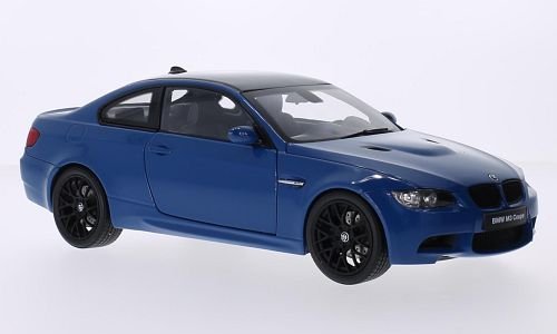 BMW M3 (E92M), blau/Carbon, Modellauto, Fertigmodell, Kyosho 1:18 von BMW