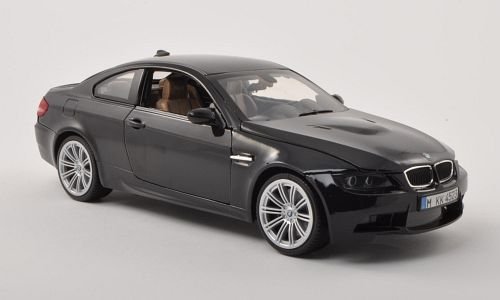BMW M3 (E92M), schwarz , 2008, Modellauto, Fertigmodell, Motormax 1:18 von BMW