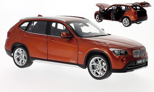 BMW X1 xDrive 28i (E84), met.-dkl.-orange , Modellauto, Fertigmodell, Kyosho 1:18 von BMW