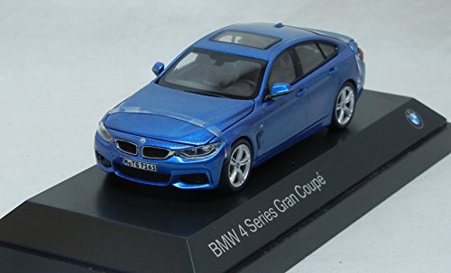 Modellauto 1:43 BMW 4er GT Grand Coupe F36 430i 428i estoril blau metallic von BMW