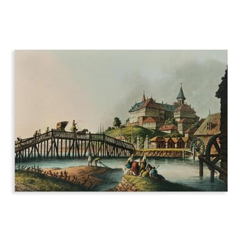 BNCEDJK Leinwandposter The Ottoman Domınıon By Luıgı Mayer, Schlafzimmerdekoration, Landschaftsdekoration, Geschenk, 20 x 30 cm von BNCEDJK