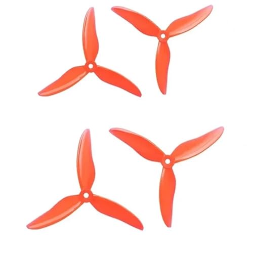 BNEAIGHW Propeller 5149 51499 5-Zoll-Vorwärts- und Rückwärtspropeller, die durch dreiblättrige Hochgeschwindigkeitspropeller Rasen Teil ersetzen(4PCS 51499 red) von BNEAIGHW
