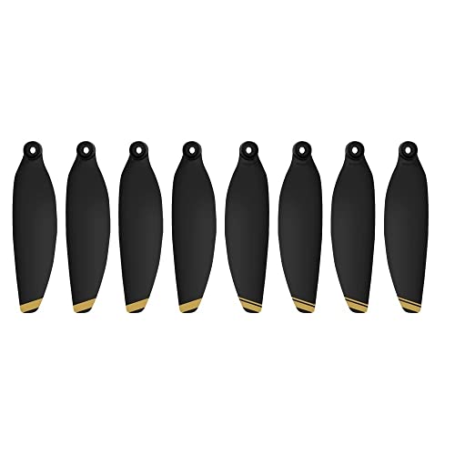 BNEAIGHW Propeller 8 Stück leichte 4 Paar Propeller 4726F faltbares geräuscharmes Zubehör RC-Hubschrauber-Propeller Propeller-Zubehör-Set Teil ersetzen(Black Gold) von BNEAIGHW