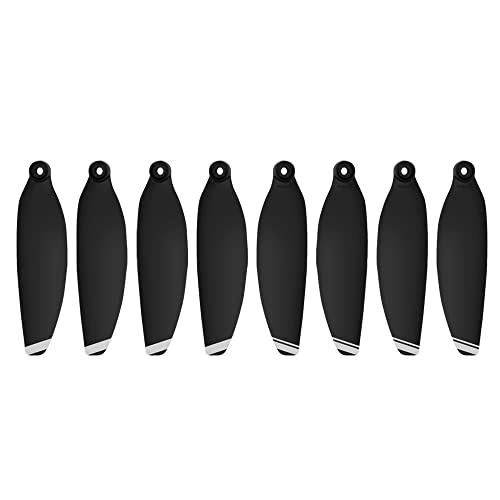 BNEAIGHW Propeller 8 Stück leichte 4 Paar Propeller 4726F faltbares geräuscharmes Zubehör RC-Hubschrauber-Propeller Propeller-Zubehör-Set Teil ersetzen(Black Sliver) von BNEAIGHW
