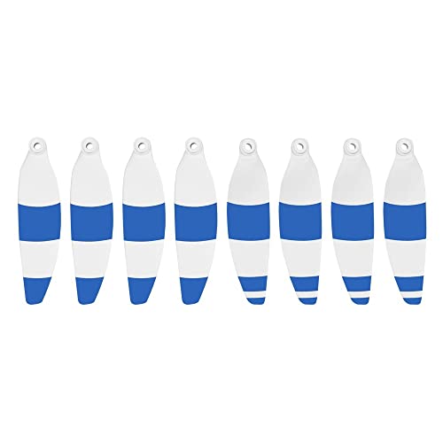 BNEAIGHW Propeller 8 Stück leichte 4 Paar Propeller 4726F faltbares geräuscharmes Zubehör RC-Hubschrauber-Propeller Propeller-Zubehör-Set Teil ersetzen(White Blue) von BNEAIGHW
