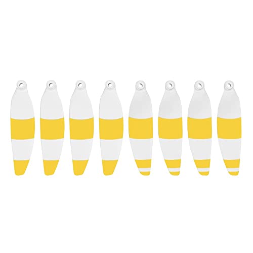 BNEAIGHW Propeller 8 Stück leichte 4 Paar Propeller 4726F faltbares geräuscharmes Zubehör RC-Hubschrauber-Propeller Propeller-Zubehör-Set Teil ersetzen(White Yellow) von BNEAIGHW