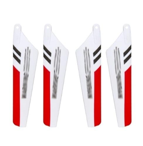BNEAIGHW Propeller 9 cm Länge Hauptpropellerblätter/Passend for SYMA S107 S107C S107G S108G S109G 3.5CH RC Hubschrauber Ersatzteile Zubehör Teil ersetzen(Red) von BNEAIGHW