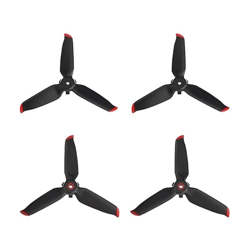 BNEAIGHW Propeller Propeller Combo Drone Leise Flugpropeller kompatibel mit FPV Drone Zubehör RC Hubschrauber Propeller RC Hubschrauber Flugzeuge Propeller RC Propeller Teil ersetzen(2 Pair RED) von BNEAIGHW