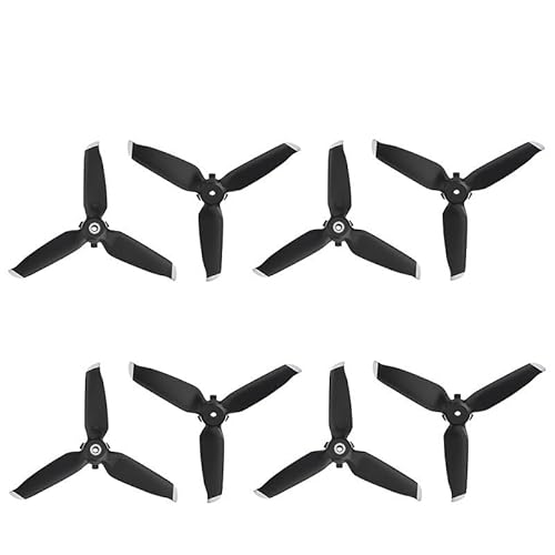 BNEAIGHW Propeller Propeller Combo Drone Leise Flugpropeller kompatibel mit FPV Drone Zubehör RC Hubschrauber Propeller RC Hubschrauber Flugzeuge Propeller RC Propeller Teil ersetzen(4 Pair Sliver) von BNEAIGHW