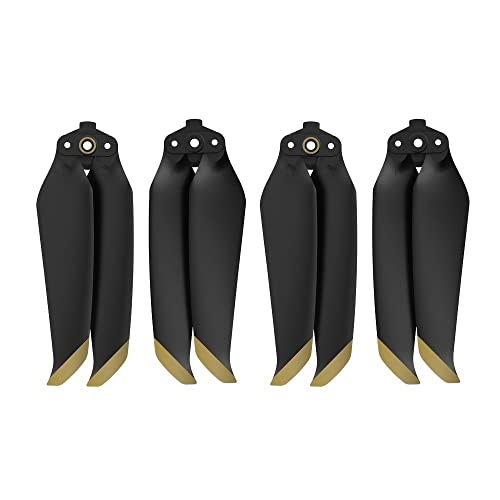 Propeller 7238 Low Noise Props 7238F Propeller Kompatibel mit Air 2 Kompatibel mit AIR 2S Drohnenzubehör RC-Hubschrauber Propeller RC-Hubschrauber Flugzeuge Propeller Teil ersetzen(2 Pairs Golden) von BNEAIGHW