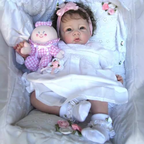 Reborn Puppen Mädchen 20 Zoll Reborn Babypuppe Handgemachte Reborn Babys Weicher Körper Sie Sieht aus und fühlt Sich an wie EIN echtes lebensechtes Baby von BNNPUU
