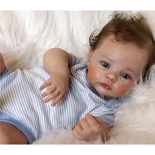 BNNPUU Reborn Baby Reborn Puppe Mädchen - 19 Zoll handgefertigte lebensechte Babypuppen Mädchen weicher Stoffkörper, wie EIN echtes Baby (wiedergeborener Mädchen) von BNNPUU