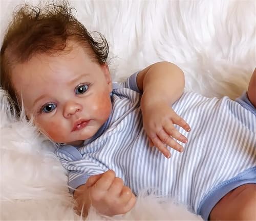 BNNPUU Reborn Baby Reborn Puppe Mädchen - 19 Zoll handgefertigte lebensechte Babypuppen Mädchen weicher Stoffkörper, wie EIN echtes Baby (wiedergeborener Mädchen) von BNNPUU