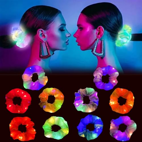 10 PCS Leuchtende Haargummis Leuchtende Haarbänder LED Haarbänder mit 3 Licht Modi Elastische Leuchtende Seile Haargummis Leuchtender Haarschmuck Neon Haargummi für Karneval Neujahr Party Weihnachten 10 PCS Leuchtende Haargummis Leuchtende Haarbänder LED Haarbänder mit 3 Licht Modi Elastische Leuchtende Seile Haargummis Leuchtender Haarschmuck Neon Haargummi für Karneval Neujahr Party Weihnachten von BNOYONERAS