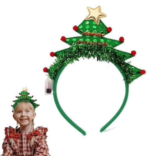 BNOYONERAS LED Weihnachten Haarreif Weihnachtsstirnbänder Leucht Weihnachtshaarreifen LED-Weihnachtsstirnband Leuchtende Weihnachtsbaum Haarreif für Weihnachten Kostüm Party-Dekorationen 1 PCS BNOYONERAS LED Weihnachten Haarreif Weihnachtsstirnbänder Leucht Weihnachtshaarreifen LED-Weihnachtsstirnband Leuchtende Weihnachtsbaum Haarreif für Weihnachten Kostüm Party-Dekorationen 1 PCS von BNOYONERAS