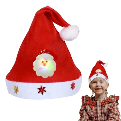 BNOYONERAS LED Weihnachtsmütze Nikolausmütze mit Leuchtendem LED Nikolausmütze Leuchtende Weihnachtsmütze Weihnachtsfeier Rot Santa Mütze für Weihnachten Neujahr Feiertage Partyzubehör (Color 1) BNOYONERAS LED Weihnachtsmütze Nikolausmütze mit Leuchtendem LED Nikolausmütze Leuchtende Weihnachtsmütze Weihnachtsfeier Rot Santa Mütze für Weihnachten Neujahr Feiertage Partyzubehör (Color 1) von BNOYONERAS