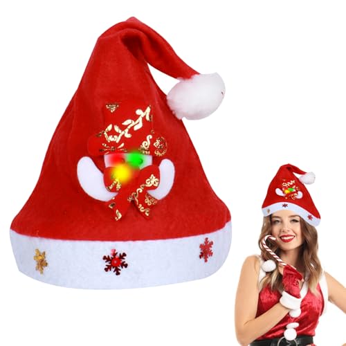 BNOYONERAS LED Weihnachtsmütze Nikolausmütze mit Leuchtendem LED Nikolausmütze Leuchtende Weihnachtsmütze Weihnachtsfeier Rot Santa Mütze für Weihnachten Neujahr Feiertage Partyzubehör (Color 2) BNOYONERAS LED Weihnachtsmütze Nikolausmütze mit Leuchtendem LED Nikolausmütze Leuchtende Weihnachtsmütze Weihnachtsfeier Rot Santa Mütze für Weihnachten Neujahr Feiertage Partyzubehör (Color 2) von BNOYONERAS