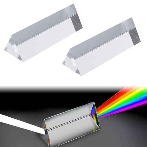 Dreiecksprisma Kristall Prisma Dreieck Kristallprisma für Kinder Kristall Dreieckiger Glas Prisma Spektrometer Dreieckiger Prismen Prisma zum Unterrichten Prisma Lichtbrechung Prisma Kinder 2 Stück Dreiecksprisma Kristall Prisma Dreieck Kristallprisma für Kinder Kristall Dreieckiger Glas Prisma Spektrometer Dreieckiger Prismen Prisma zum Unterrichten Prisma Lichtbrechung Prisma Kinder 2 Stück von BNOYONERAS