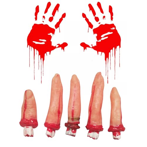 Halloween Körperteile,5 Abgetrennte Finger Halloween Requisiten,Halloween Abgetrennte Körperteile,Gebrochene Körperteile,Gefälschter Daumen Finger Simuliert Halloween Dekorationen Horror Requisiten Halloween Körperteile,5 Abgetrennte Finger Halloween Requisiten,Halloween Abgetrennte Körperteile,Gebrochene Körperteile,Gefälschter Daumen Finger Simuliert Halloween Dekorationen Horror Requisiten von BNOYONERAS