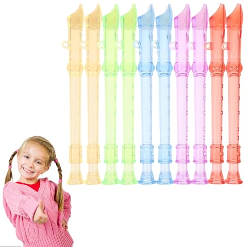 Mini Blockflöte Kinder, Flöte Kinder aus Kunststoff, Sopran-Blockflöte für Anfänger, Kinder, 6-Loch Mini Flöte, Kinder Flöte, Kinderflöte, Blockflöteninstrument, Geschenke für Kinder von BNOYONERAS